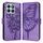 Custodia per telefono in pelle farfalla goffrata per Honor X8b (viola)