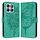 Custodia per telefono in pelle con farfalla goffrata per Honor X8b (verde) Custodia per telefono in pelle con farfalla goffrata per Honor X8b (verde)