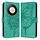 Custodia per telefono in pelle farfalla goffrata globale per Honor X9b Global/Magic6 Lite 5G (verde) Custodia per telefono in pelle farfalla goffrata globale per Honor X9b Global/Magic6 Lite 5G (verde)