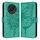 Custodia per telefono in pelle con farfalla goffrata per Honor X30 5G/X9 4G/X9 5G (verde) Custodia per telefono in pelle con farfalla goffrata per Honor X30 5G/X9 4G/X9 5G (verde)