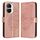 Custodia per telefono in pelle farfalla goffrata per Honor X40i (oro rosa) Custodia per telefono in pelle farfalla goffrata per Honor X40i (oro rosa)