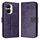 Custodia per telefono in pelle con farfalla goffrata per Honor X40i (viola scuro) Custodia per telefono in pelle con farfalla goffrata per Honor X40i (viola scuro)