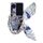 Per OPPO Find N3 Flip Custodia per telefono a copertura totale in stile ricamo fai-da-te con sciarpa/bracciale (blu) Per OPPO Find N3 Flip Custodia per telefono a copertura totale in stile ricamo fai-da-te con sciarpa/bracciale (blu)