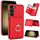 Per Samsung Galaxy S22 5G Custodia per cellulare con supporto per anello antifurto RFID (rosso) Per Samsung Galaxy S22 5G Custodia per cellulare con supporto per anello antifurto RFID (rosso)