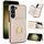 Per Samsung Galaxy S22+ 5G Custodia per telefono con porta carte antifurto RFID (bianca) Per Samsung Galaxy S22+ 5G Custodia per telefono con porta carte antifurto RFID (bianca)