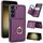 Per Samsung Galaxy S22+ 5G RFID Custodia per cellulare con anello antifurto per carte (viola scuro) Per Samsung Galaxy S22+ 5G RFID Custodia per cellulare con anello antifurto per carte (viola scuro)