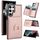 Per Samsung Galaxy S22 Ultra 5G RFID Custodia per telefono con anello antifurto per carte (oro rosa) Per Samsung Galaxy S22 Ultra 5G RFID Custodia per telefono con anello antifurto per carte (oro rosa)
