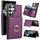 Per Samsung Galaxy S22 Ultra 5G RFID Custodia per telefono con anello antifurto per carte (viola scuro) Per Samsung Galaxy S22 Ultra 5G RFID Custodia per telefono con anello antifurto per carte (viola scuro)