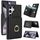 Per Samsung Galaxy S24 Ultra 5G Custodia per telefono con supporto per anello antifurto RFID (nero)
