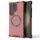 Custodia per telefono antiurto con anello magnetico a nido d'ape per Samsung Galaxy S24 Ultra 5G (rosso)