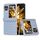 Per OPPO Find N3 Flip 3 in 1 Custodia per telefono in PU con struttura trasparente e trama intrecciata (azzurro chiaro) Per OPPO Find N3 Flip 3 in 1 Custodia per telefono in PU con struttura trasparente e trama intrecciata (azzurro chiaro)