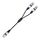 2055YMFF-05 Cavo audio XLR da 3 pin maschio a doppia femmina, lunghezza: 50 cm (nero+blu) 2055YMFF-05 Cavo audio XLR da 3 pin maschio a doppia femmina, lunghezza: 50 cm (nero+blu)