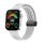 Per Huawei Watch Fit3 cinturino per orologio in silicone con fibbia nera pieghevole magnetica stile foro (bianco) Per Huawei Watch Fit3 cinturino per orologio in silicone con fibbia nera pieghevole magnetica stile foro (bianco)