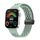 Per Huawei Watch Fit3 cinturino in silicone pieghevole magnetico con fibbia nera stile foro (grigio verde)
