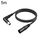 Cavo audio XK041L XLR 3 pin maschio dritto a gomito femmina, lunghezza: 5 m (nero) Cavo audio XK041L XLR 3 pin maschio dritto a gomito femmina, lunghezza: 5 m (nero)