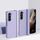 Custodia per PC Skin Feel per Samsung Galaxy Z Fold6 con cerniera (viola)