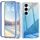 Per Samsung Galaxy S24 5G 2 in 1 IMD Gradient Feather PC + custodia per telefono TPU (blu) Per Samsung Galaxy S24 5G 2 in 1 IMD Gradient Feather PC + custodia per telefono TPU (blu)
