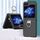 Custodia per PC Skin Feel per Samsung Galaxy Z Flip6 con anello (nero)