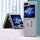 Custodia per PC Skin Feel per Samsung Galaxy Z Flip6 con anello (trasparente)
