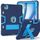 Per iPad Air 11 2024 Custodia per tablet in silicone acrilico per PC con supporto a contrasto (blu navy) Per iPad Air 11 2024 Custodia per tablet in silicone acrilico per PC con supporto a contrasto (blu navy)