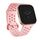 Per cinturino in silicone traspirante Fitbit Versa 2, misura: piccolo (rosa chiaro)