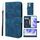Custodia per telefono in pelle con linee geometriche per Honor X7a Skin Feel (blu) Custodia per telefono in pelle con linee geometriche per Honor X7a Skin Feel (blu)