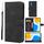 Custodia per telefono in pelle con linee geometriche per Honor X7 Skin Feel (nera) Custodia per telefono in pelle con linee geometriche per Honor X7 Skin Feel (nera)