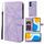 Custodia per telefono in pelle con linee geometriche per Honor X7 Skin Feel (viola) Custodia per telefono in pelle con linee geometriche per Honor X7 Skin Feel (viola)