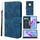 Custodia per telefono in pelle con linee geometriche per Honor X9a Skin Feel (blu) Custodia per telefono in pelle con linee geometriche per Honor X9a Skin Feel (blu)