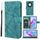 Custodia per telefono in pelle con linee geometriche per Honor X9a Skin Feel (verde) Custodia per telefono in pelle con linee geometriche per Honor X9a Skin Feel (verde)