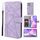 Custodia per telefono in pelle con linee geometriche per Honor X30i Skin Feel (viola) Custodia per telefono in pelle con linee geometriche per Honor X30i Skin Feel (viola)