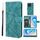 Custodia per telefono in pelle con linee geometriche per Honor X8a Skin Feel (verde) Custodia per telefono in pelle con linee geometriche per Honor X8a Skin Feel (verde)