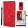 Custodia in pelle per telefono cellulare con linee geometriche Skin Feel For Honor X9 (rosso) Custodia in pelle per telefono cellulare con linee geometriche Skin Feel For Honor X9 (rosso)