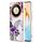 Custodia per telefono in TPU galvanico IMD per Honor X9b (fiore viola)