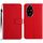 Custodia per telefono in pelle con struttura a griglia rombica globale per Honor 200 5G (rossa) Custodia per telefono in pelle con struttura a griglia rombica globale per Honor 200 5G (rossa)