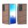 Custodia per telefono in PU con cornice trasparente colorata per Honor Magic Vs2 (arancione rosso) Custodia per telefono in PU con cornice trasparente colorata per Honor Magic Vs2 (arancione rosso)