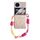 Per vivo X Flip Custodia per telefono con fibbia laterale con texture a conchiglia perlescente e braccialetto arcobaleno (rosa verde) Per vivo X Flip Custodia per telefono con fibbia laterale con texture a conchiglia perlescente e braccialetto arcobaleno (rosa verde)