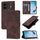 Custodia per telefono in pelle goffrata per vivo iQOO Z9 / iQOO Z9 Turbo 5G (marrone) Custodia per telefono in pelle goffrata per vivo iQOO Z9 / iQOO Z9 Turbo 5G (marrone)