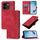 Custodia per telefono in pelle goffrata per vivo iQOO Z9x Skin Feel (rossa) Custodia per telefono in pelle goffrata per vivo iQOO Z9x Skin Feel (rossa)