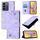 Custodia per telefono in pelle goffrata per vivo V27e 4G Global / T2 4G Global Skin Feel (viola chiaro) Custodia per telefono in pelle goffrata per vivo V27e 4G Global / T2 4G Global Skin Feel (viola chiaro)