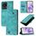 Custodia per cellulare in pelle goffrata per vivo Y02 / Y02A / Y02t / Y11 2023 (verde)