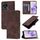 Per vivo Y02 / Y02A / Y02t / Y11 2023 Custodia in pelle goffrata effetto pelle (marrone)