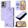 Custodia per telefono in pelle goffrata per vivo Y17s 4G Global / Y28 5G India (viola chiaro) Custodia per telefono in pelle goffrata per vivo Y17s 4G Global / Y28 5G India (viola chiaro)