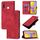 Custodia per cellulare in pelle goffrata per vivo Y19 / Y5s / U3 / U20 / Z5i (rossa)