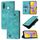 Custodia per cellulare in pelle goffrata per vivo Y19 / Y5s / U3 / U20 / Z5i (verde)