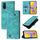 Custodia per cellulare in pelle goffrata per vivo Y20 / Y20a / Y20i / Y20s / Y20g (verde)