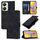 Per vivo Y27 4G Custodia per telefono in pelle goffrata Global Skin Feel (nera)