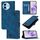 Custodia per telefono in pelle goffrata per vivo Y38 5G (blu)