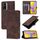 Per vivo Y55 5G Global / Y55s 5G / Y75 5G Custodia in pelle goffrata effetto pelle (marrone) Per vivo Y55 5G Global / Y55s 5G / Y75 5G Custodia in pelle goffrata effetto pelle (marrone)