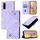 Per vivo Y70s Custodia in pelle goffrata Skin Feel (viola chiaro)